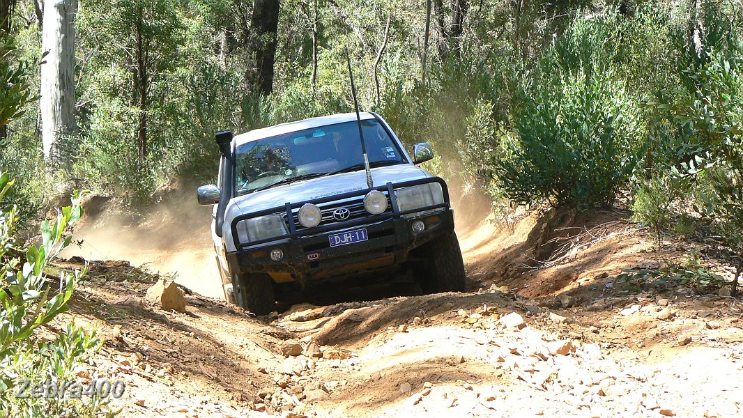 18-Hoppy creates dust while climbing Shady Creek Track.JPG - 18-Hoppy creates dust while climbing Shady Creek Track